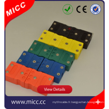 Connecteur de thermocouple de type K MICC standard mâle et femelle